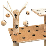 vidaXL Kattenkrabpaal met sisal krabpalen 125 cm donkerblauw