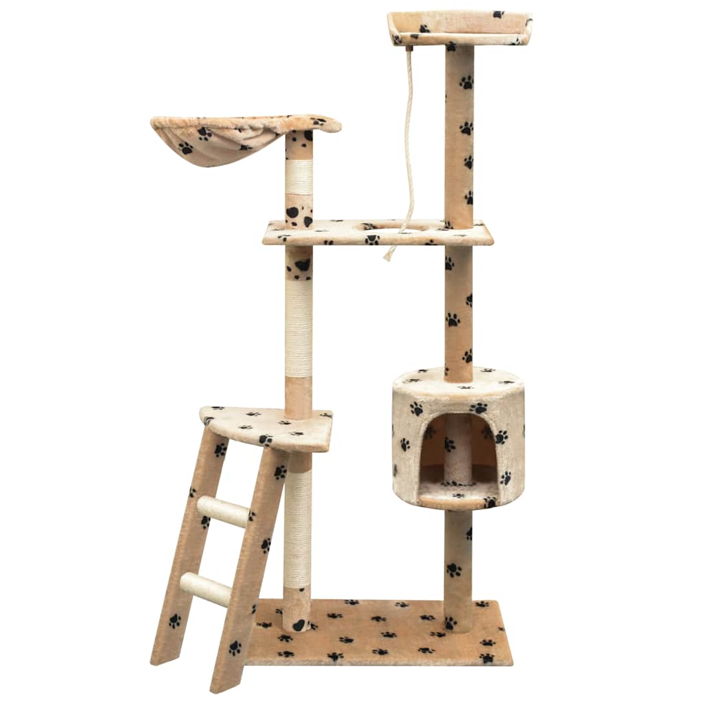 vidaXL Kattenkrabpaal met sisal krabpalen 125 cm donkerblauw