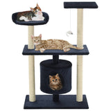 vidaXL Kattenkrabpaal met sisal krabpalen 95 cm grijs