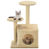 vidaXL Cat Scratching Post with Sisal Scratching Poles 60 cm Grey