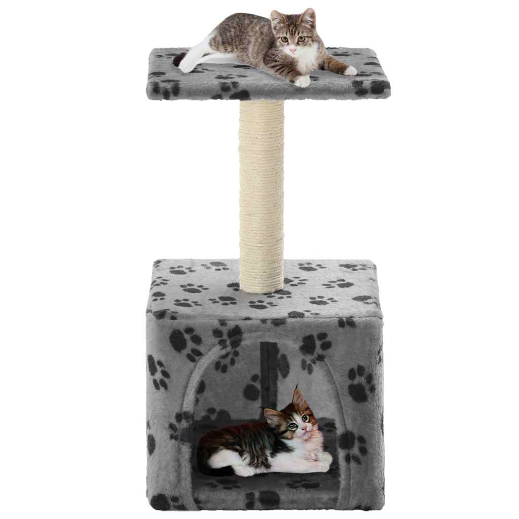 vidaXL Kattenkrabpaal met sisal krabpaal 55 cm grijs