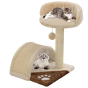 vidaXL Tapis de crabe en sisal 40 cm beige et brun