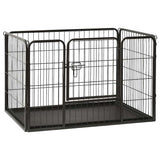 vidaXL Playpen 91.5x59x61 cm steel
