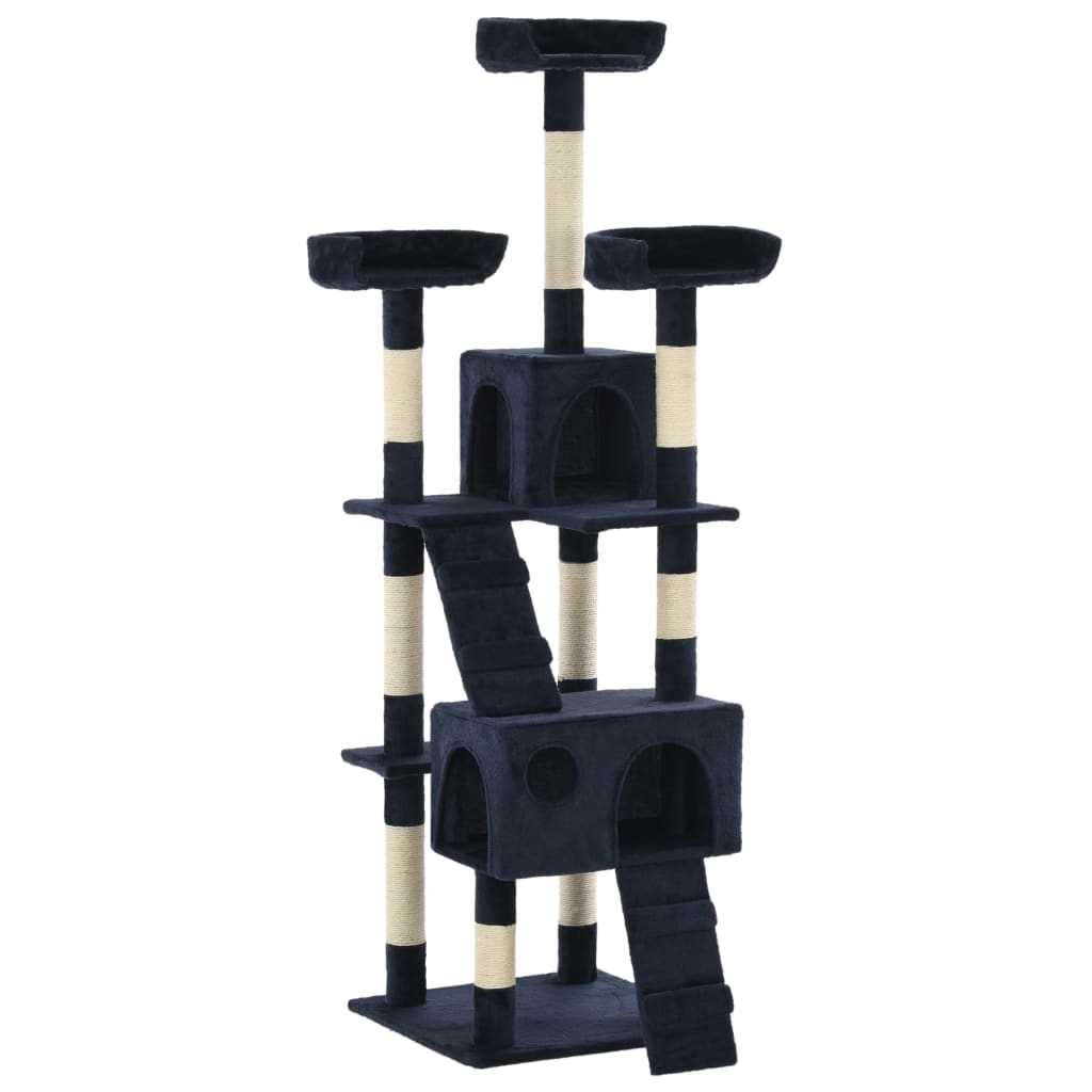vidaXL Cat scratching post with sisal scratching posts 170 cm grey