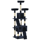 vidaXL Cat scratching post with sisal scratching posts 170 cm grey