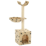 vidaXL Cat Tree with Sisal Scratching Posts 105 cm Grey