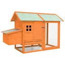 vidaXL Chicken Coop 170x81x110 cm Solid Pine and Fir Wood