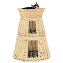 vidaXL Ensemble de 3 paniers avec coussins 47x34x60cm naturel sauvage