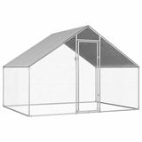 vidaXL Chicken Coop 2.75x2x1.92 m Galvanised Steel