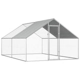 vidaXL Chicken Coop 2.75x2x1.92 m Galvanised Steel