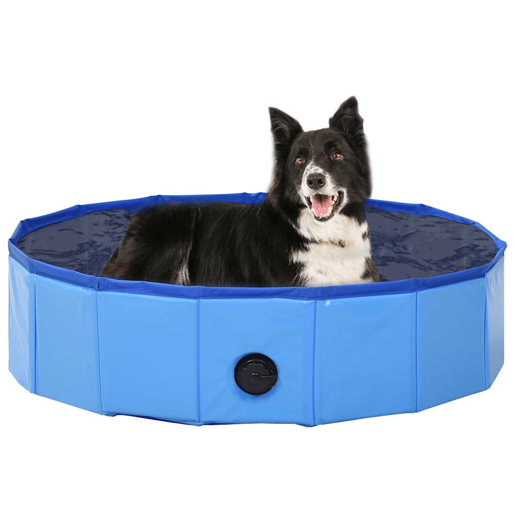 vidaXL Foldable Dog Pool 80x20 cm PVC Red
