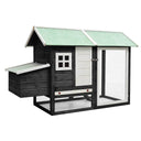 vidaXL Chicken Coop 170x81x110 cm Solid Pine and Fir Wood