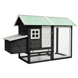 vidaXL Chicken Coop 170x81x110 cm Solid Pine and Fir Wood