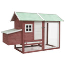 vidaXL Chicken Coop 170x81x110 cm Solid Pine and Fir Wood