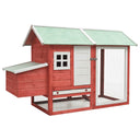 vidaXL Chicken Coop 170x81x110 cm Solid Pine and Fir Wood