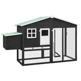 vidaXL Chicken Coop with Nest Box Solid Pinewood