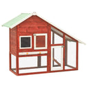 vidaXL Rabbit Hutch 140x63x120 cm Solid Fir Wood