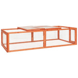 vidaXL Konijnenhok 124x120x60 cm massief vurenhout