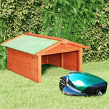 vidaXL Robotic Lawn Mower Canopy 72x87x50 cm solid spruce wood