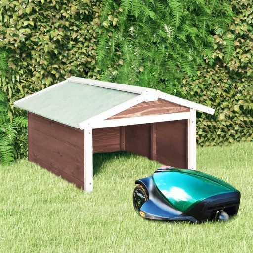 vidaXL Robotic Lawn Mower Canopy 72x87x50 cm solid spruce wood