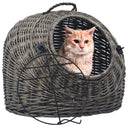 vidaXL Kattendrager 45x35x35 cm naturel sauvage gris