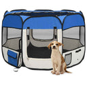 vidaXL Foldable Dog Playpen with Carry Bag 90x90x58 cm Black