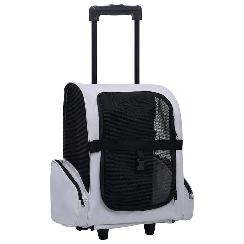 vidaXL Pet Trolley Foldable Beige