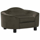 vidaXL Dog Sofa 67x47x36 cm Plush Black