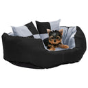 vidaXL Kussenkussen omkeerbaar et wasbaar 65x50x20 cm gris et noir