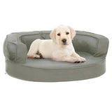 vidaXL Hondenbed ergonomisch linnen-look 75x53 cm donkergrijs