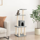 vidaXL Cat scratching post with sisal scratching posts 105 cm cream