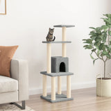 vidaXL Cat scratching post with sisal scratching posts 105 cm cream