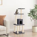 vidaXL Cat scratching post with sisal scratching posts 105 cm cream