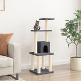 vidaXL Cat scratching post with sisal scratching posts 105 cm cream