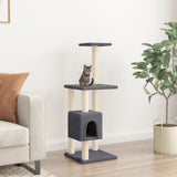 vidaXL Cat Scratching Tree with Sisal Scratching Posts 104 cm Cream