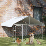 vidaXL Outdoor Dog Kennel with Roof 100x100x150 cm