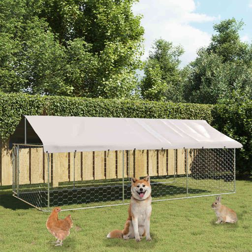 vidaXL Outdoor Dog Kennel with Roof 100x100x150 cm
