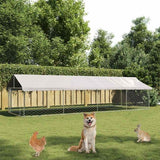 vidaXL Outdoor Dog Kennel with Roof 100x100x150 cm