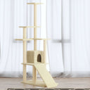 vidaXL Meuble de jardin avec palettes en sisal 155 cm crème jaune