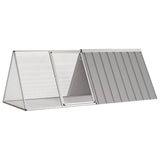 vidaXL Rabbit Hutch 201.5x80.5x71 cm galvanized steel anthracite