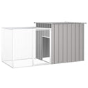 vidaXL Kippenhok 200x91x100 cm galvanisé acier inoxydable couleur antraciet