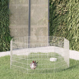 vidaXL Pet Enclosure 6 Panels 54x60 cm Galvanized Iron