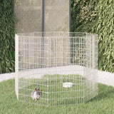 vidaXL Pet Enclosure 6 Panels 54x60 cm Galvanized Iron