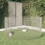 vidaXL Pet Enclosure 6 Panels 54x60 cm Galvanized Iron