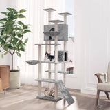 vidaXL Cat Tree with Sisal Scratching Posts 191 cm Cream