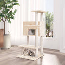 vidaXL Meuble de jardin avec palettes en sisal 108,5 cm crème jaune