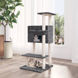 vidaXL Cat Tree with Sisal Scratching Posts 108.5 cm Cream