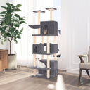 vidaXL Kattenmeubel met sisal krabpalen 180 cm crèmekleurig
