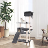vidaXL Kattenmeubel met sisal krabpalen 131 cm lichtgrijs