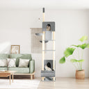 vidaXL Kattenmeubel vloer tot plafond 277-303 cm crème jaune